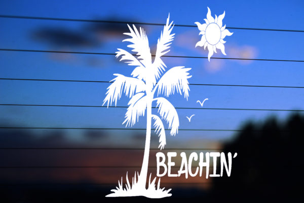 Beachin’ Car Decal Sticker