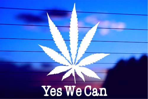 YES WE CAN CAR DECAL STICKER