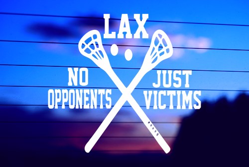 NO OPPONENTS JUST VICTIMS CAR DECAL STICKER
