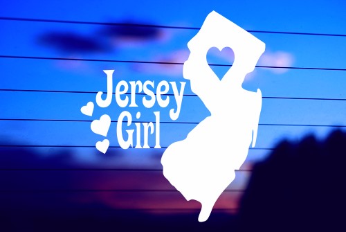 NJ – JERSEY GIRL CAR DECAL STICKER