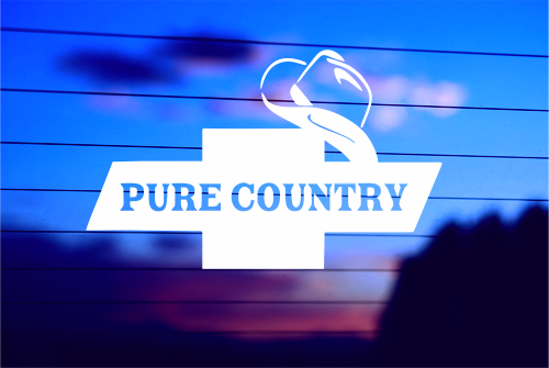 PURE COUNTRY – CHEVY CAR DECAL STICKER