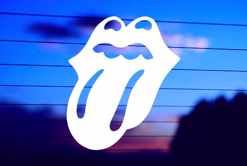 ROLLING STONES LIPS CAR DECAL STICKER