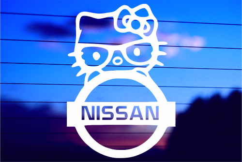 HELLO KITTY – NISSAN CAR DECAL STICKER