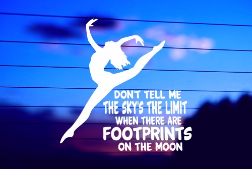 DON’T TELL ME THE SKY IS THE LIMIT – GYMNASTICS CAR DECAL STICKER