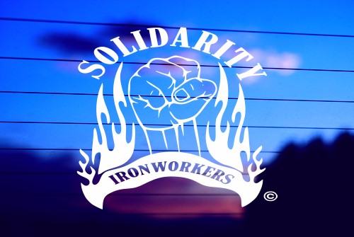 SOLIDARITY – IRONWORKERS CAR DECAL STICKER