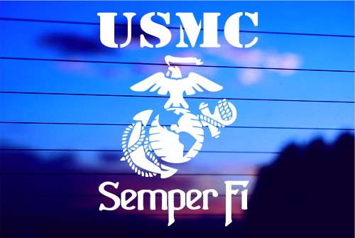 USMC SEMPER FI CAR DECAL STICKER
