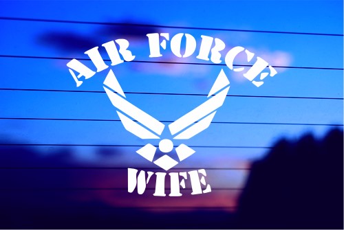 AIR FORCE WIFE CAR DECAL STICKER