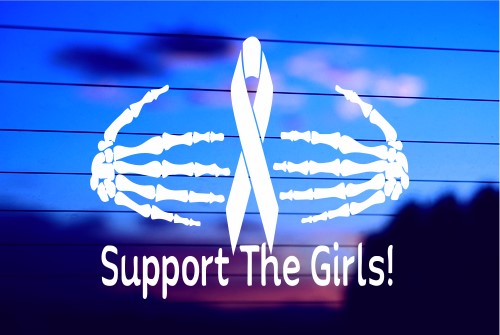 SUPPORT THE GIRLS! CAR DECAL STICKER