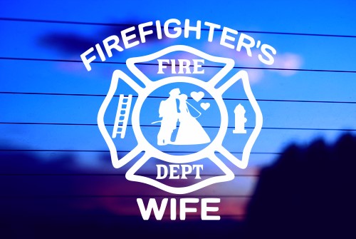 FIREFIGHTER’S WIFE CAR DECAL STICKER