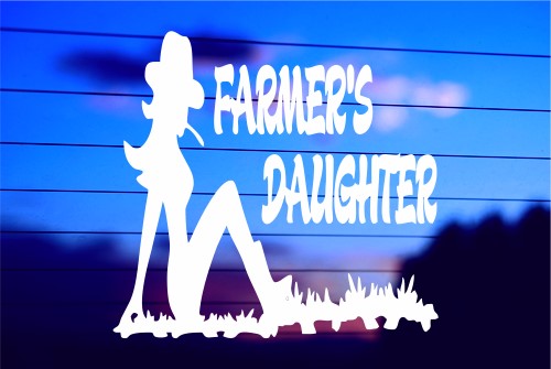 FARMER’S DAUGHTER CAR DECAL STICKER
