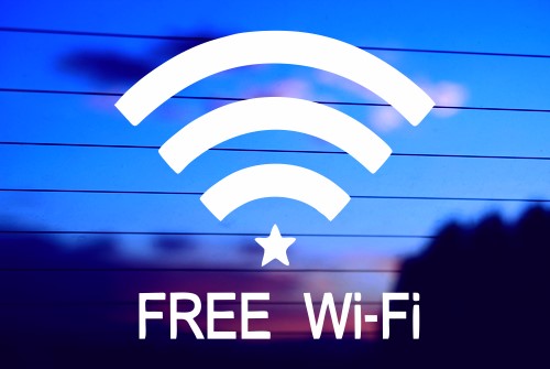 FREE WI FI DECAL STICKER FOR BUSINESSES