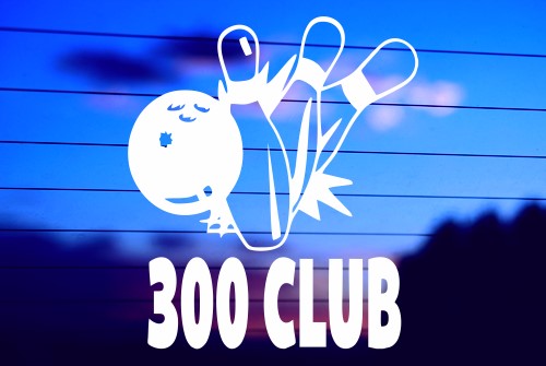 300 BOWLING CLUB CAR DECAL STICKER