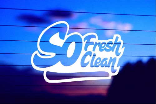 SO FRESH SO CLEAN – JDM CAR DECAL STICKER
