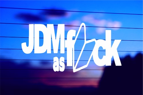 JDM AS F*CK CAR DECAL STICKER