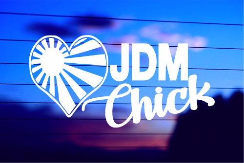 JDM CHICK CAR DECAL STICKER