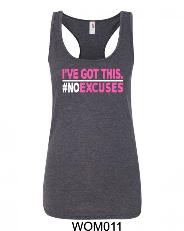 “I’VE GO THIS” Ladies’ Triblend Racerback Workout Tank Top