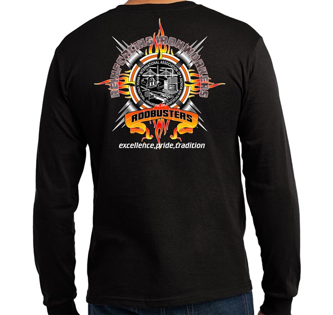 Reinforcing Ironworkers 100% “Made In The U.S.A” Sleek Rod Busters T-Shirt