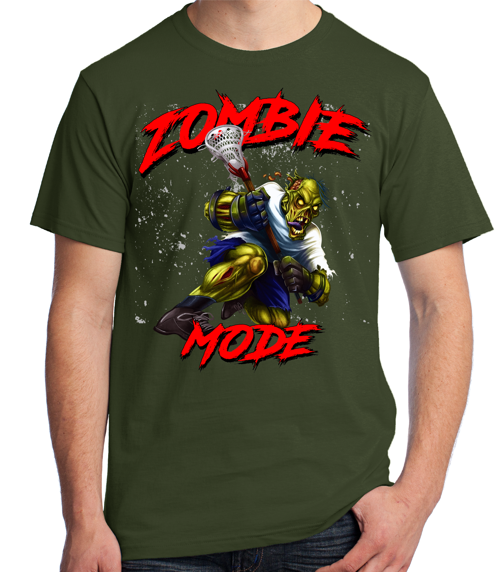 Lacrosse Zombie Mode TShirt