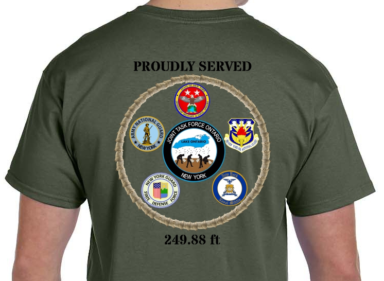 OPERATION LAKE ONTARIO-PROUDLY SERVED-NATIONAL GUARD SHORT SLEEVE T-SHIRT