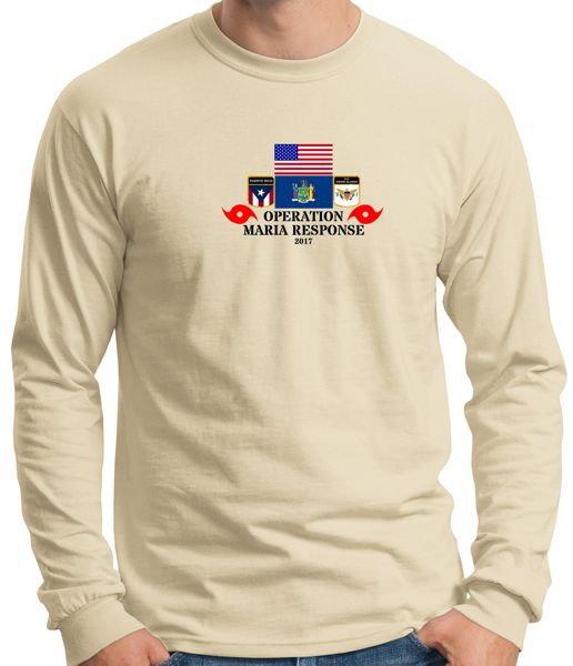 OPERATION MARIA-IRMA-PROUDLY SERVED-NATIONAL GUARD-T-SHIRT LONG SLEEVE T-SHIRT