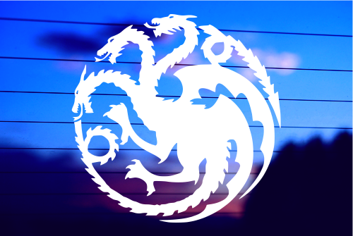 Targaryen Logo Game of Thrones House Mother of Dragons Decal Vinyl Sticker Cars Trucks Vans Walls Laptop