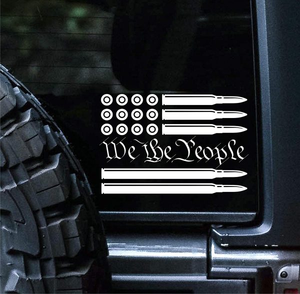 We The People High Quality Die Cut Vinyl Decal/ Bumper Sticker For Windows, Cars, Trucks, Laptops, Etc.