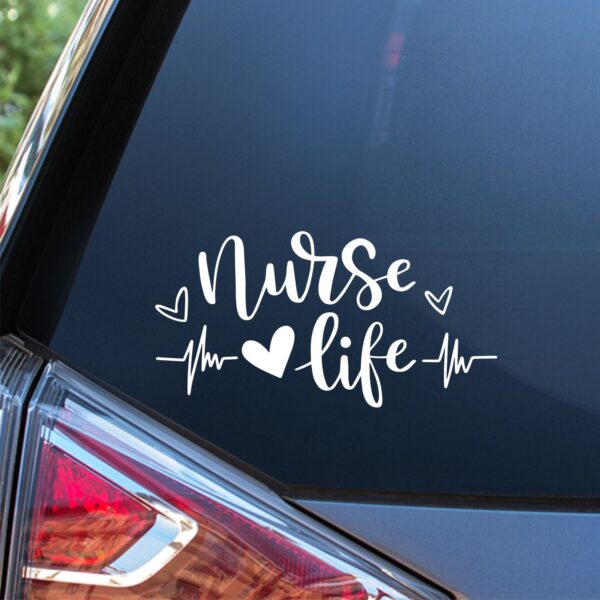 Nurse Life High Quality Vinyl Car Decal Sticker