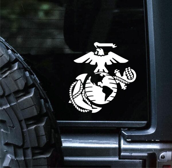 Marine Corps Emblem High Quality Decal Vinyl Sticker Cars Trucks Vans Walls Laptop